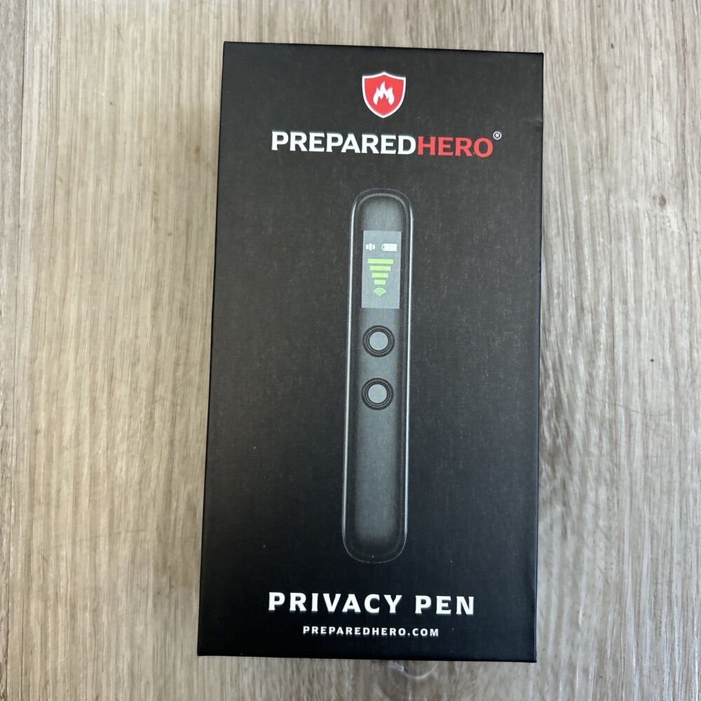 Prepared Hero Privacy Pen Hidden Camera Detector Anti Spy GPS Tracker Bug Sweep